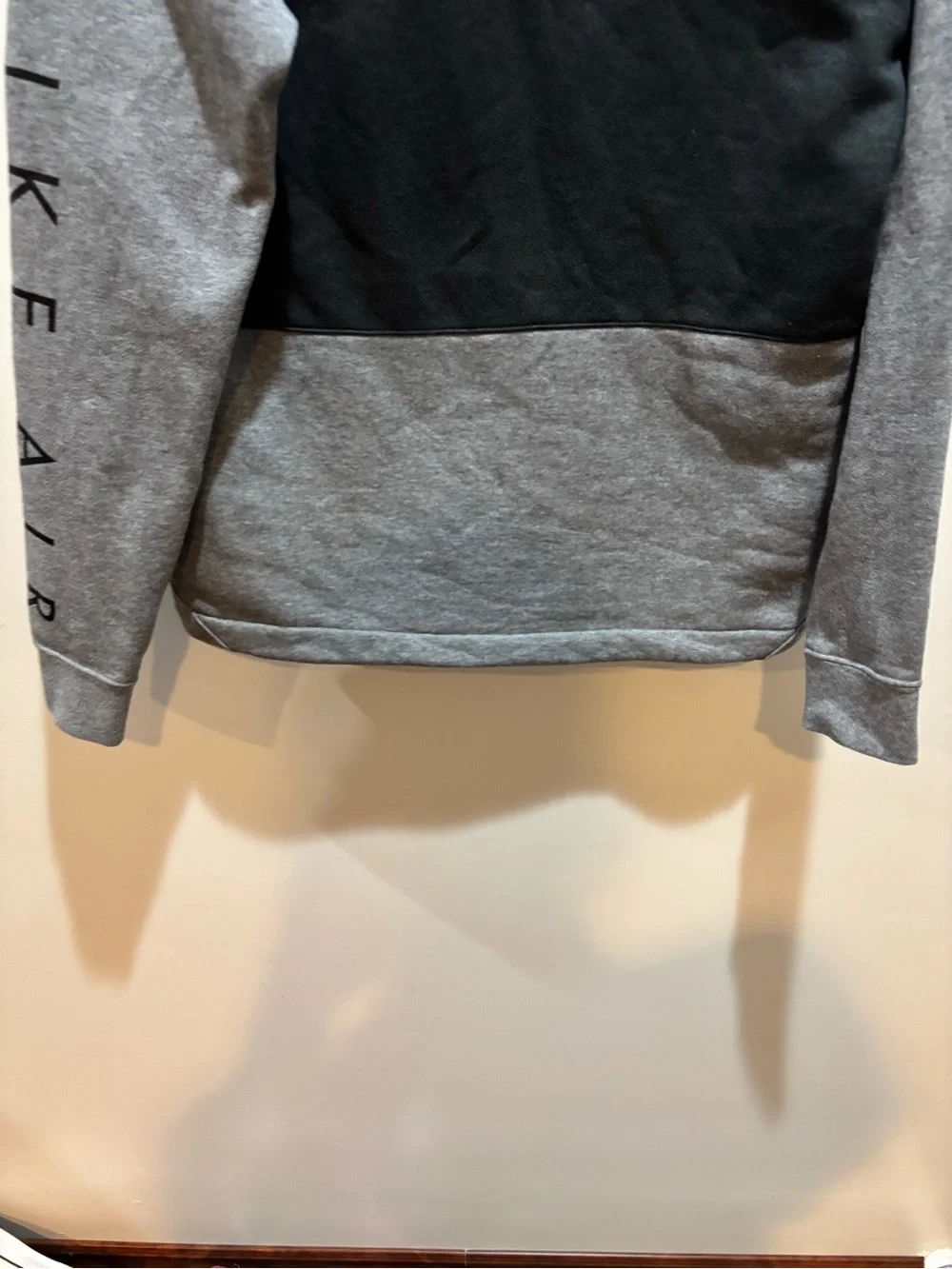 Nike Gray and Red Half-Zip Pullover Sweatshirt Like New
